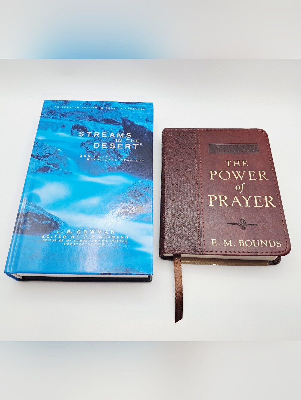 Christian Book Bundle Power of Prayer & Streams in the Desert Religious Reading
